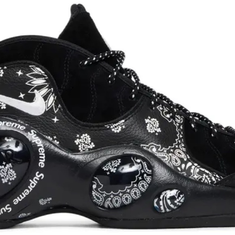 Supreme Black and White Athletic Shoes